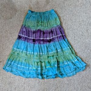 La Mode Hindu Multi Colored Skirt One Size